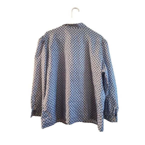 Crest careers XXL button up long sleeve polyester top - Picture 5 of 8